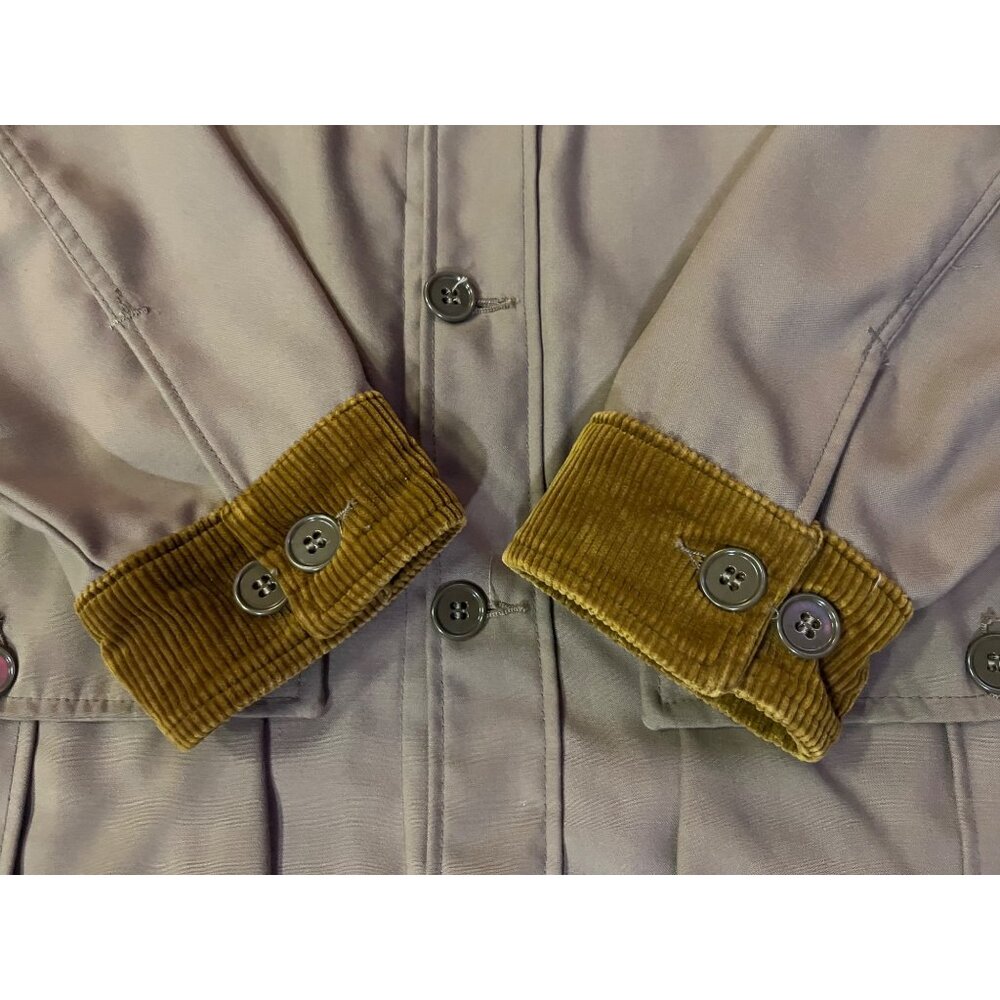 Vintage 10-X Hunting Jacket Liner Men’s L Corduroy Suede Shoulder Utility USA - Picture 5 of 16
